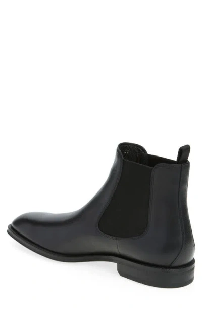 Hugo Boss Boss Derrek Plain Toe Chelsea Boot In Black