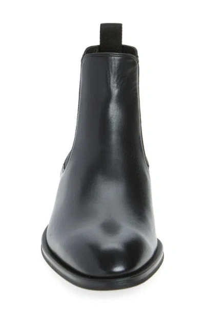 Hugo Boss Boss Derrek Plain Toe Chelsea Boot In Black