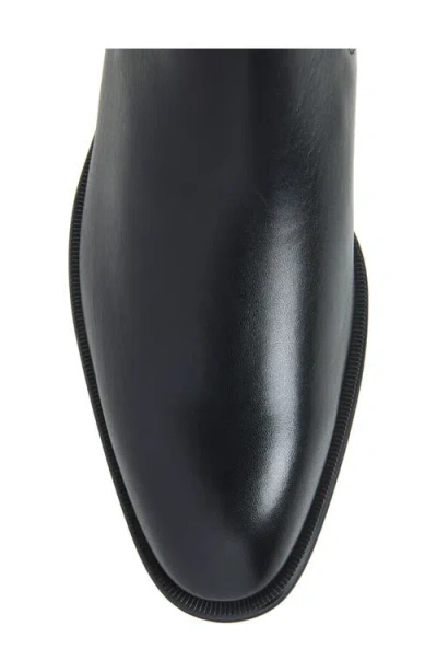 Hugo Boss Boss Derrek Plain Toe Chelsea Boot In Black