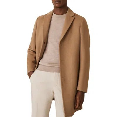 Reiss Clarke Overcoat In Brown