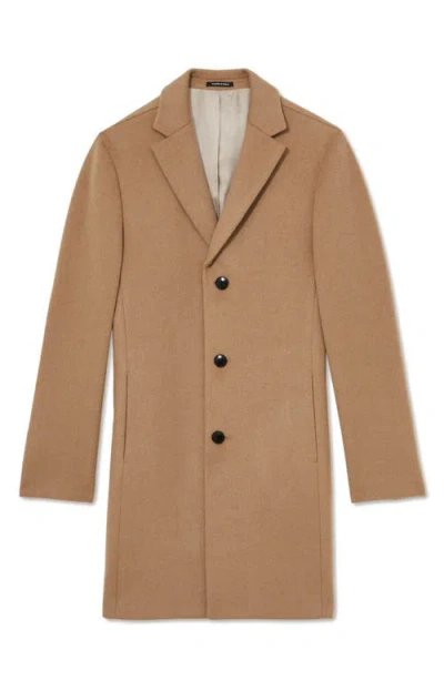Reiss Clarke Overcoat In Brown