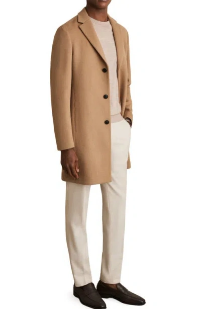 Reiss Clarke Overcoat In Brown