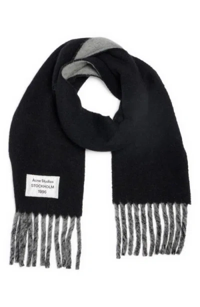 Acne Studios Volly Alpaca & Wool Blend Fringe Scarf