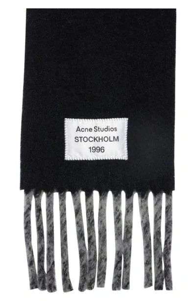 Acne Studios Volly Alpaca & Wool Blend Fringe Scarf