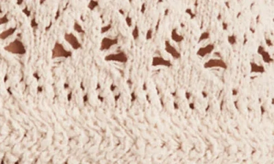 Reiss Cindy Crochet Cardigan In Neutral