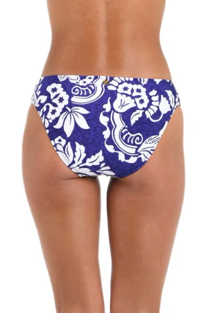 Sunshine 79 Flower Shirred Side Hipster Bikini Bottoms