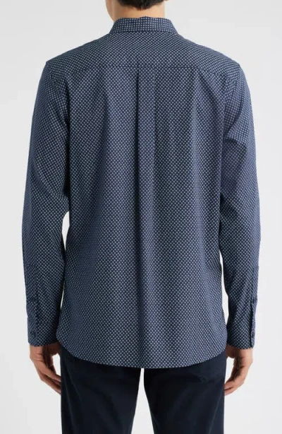 Nordstrom Foulard Print Long Sleeve Stretch Cotton Blend Button-up Shirt In Multi