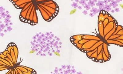 Angel Dear Print Convertible Zip Romper In Purple
