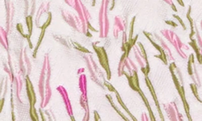 Js Collections Adalyn Floral Embroidered Off The Shoulder Cocktail Dress In Pink