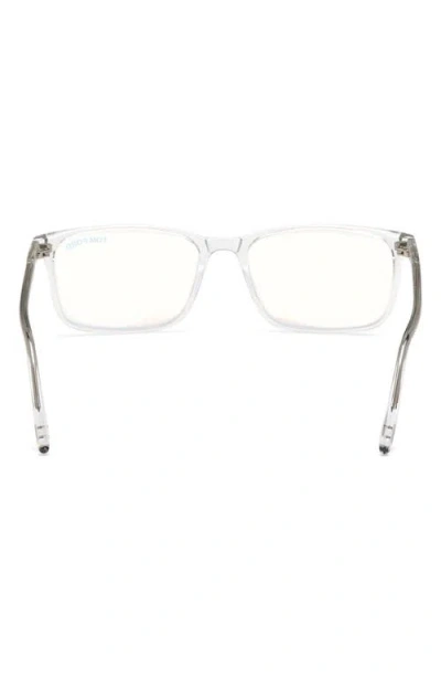 Tom Ford 56mm Rectangular Blue Light Blocking Optical Glasses