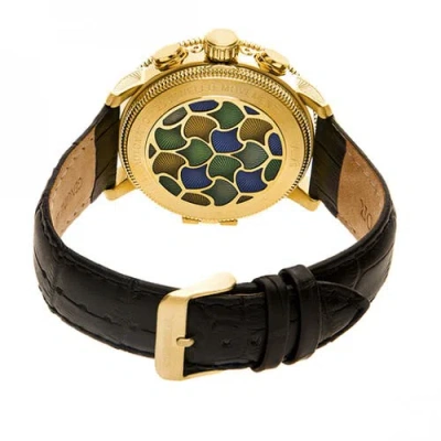 Heritor Automatic Semi-skeleton Leather-band Watch