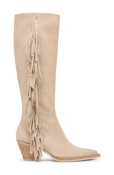 Dolce Vita Roley Fring Western Boot In Neutral