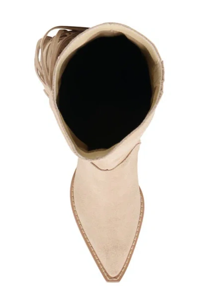 Dolce Vita Roley Fring Western Boot In Neutral