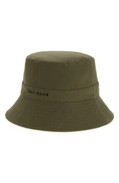 Cole Haan Embroidered Reversible Cotton Bucket Hat