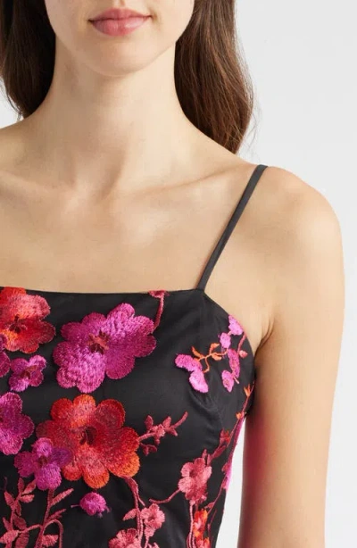 Eliza J Embroidered Mesh Dress