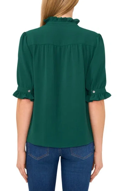 Cece V-neck Button-up Shirt