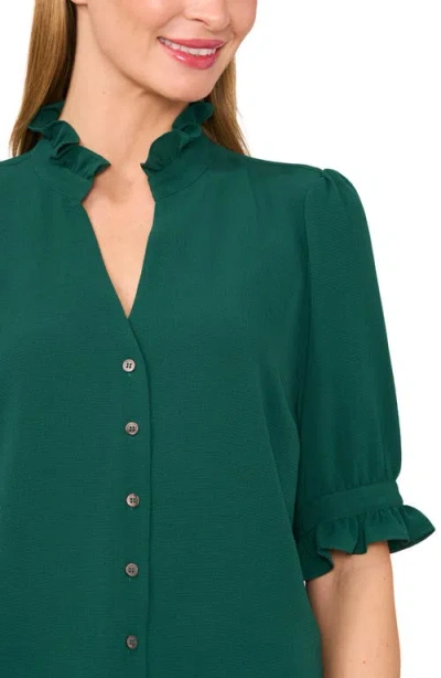 Cece V-neck Button-up Shirt