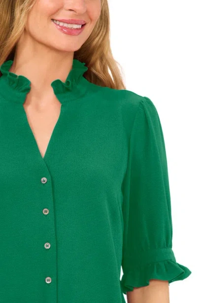 Cece V-neck Button-up Shirt