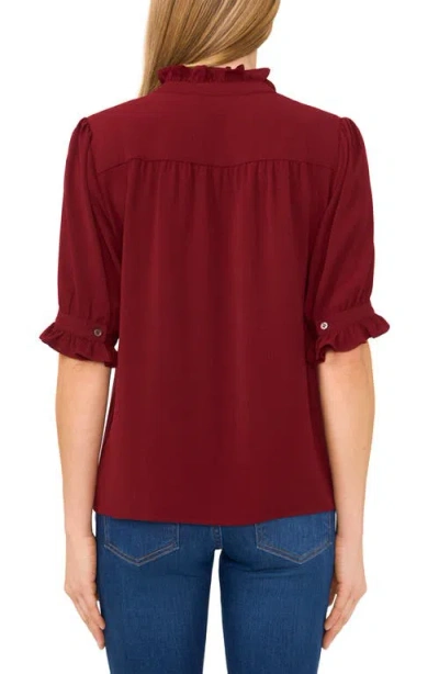 Cece V-neck Button-up Shirt