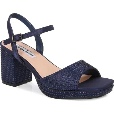 Lady Couture Rhinestone Platform Sandal