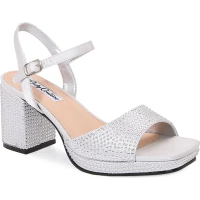 Lady Couture Rhinestone Platform Sandal