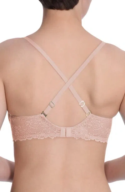 Natori Heavenly Lace Convertible Balconette Bra In Neutral