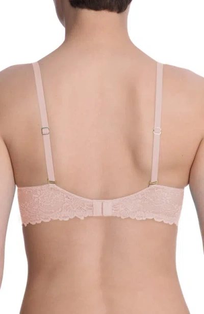 Natori Heavenly Lace Convertible Balconette Bra In Neutral