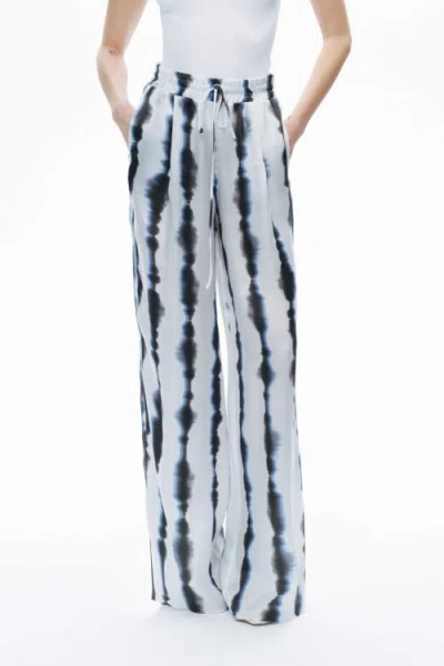 Nocturne Tie-dye Patterned Pants In Blue
