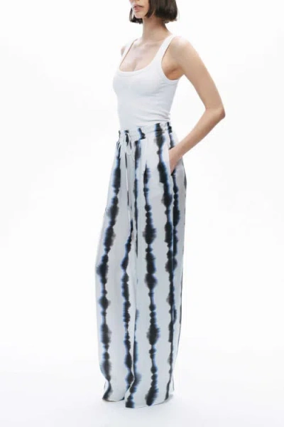 Nocturne Tie-dye Patterned Pants In Blue