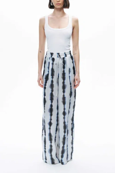 Nocturne Tie-dye Patterned Pants In Blue