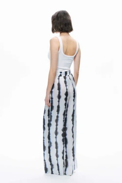 Nocturne Tie-dye Patterned Pants In Blue