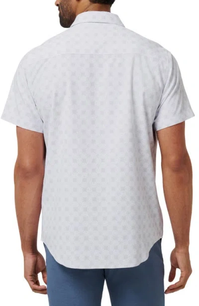 Travismathew Postcard Please Short Sleeve Button-up Shirt In Purple