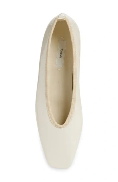 Totême Toteme Croc Embossed Ballet Flat