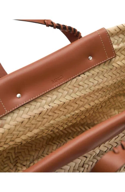Mango Large Straw Basket Bag