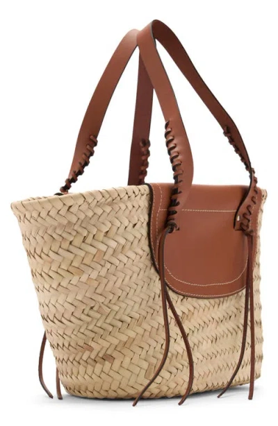 Mango Large Straw Basket Bag
