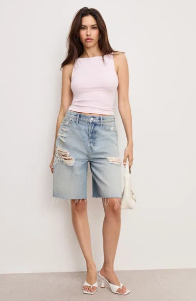 Good American Weightless Tank Top In Pink