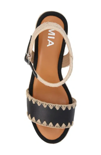 Mia Becky Ankle Strap Espadrille Platform Wedge Sandal