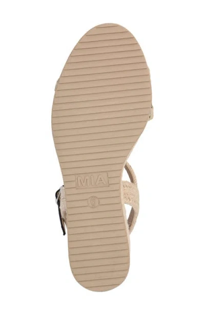 Mia Becky Ankle Strap Espadrille Platform Wedge Sandal