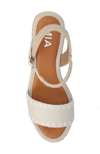 Mia Becky Ankle Strap Espadrille Platform Wedge Sandal