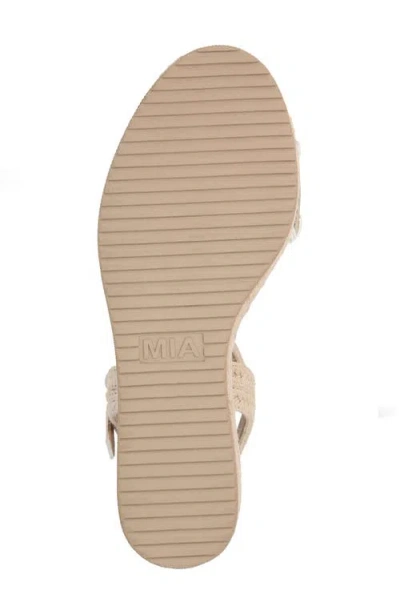 Mia Becky Ankle Strap Espadrille Platform Wedge Sandal