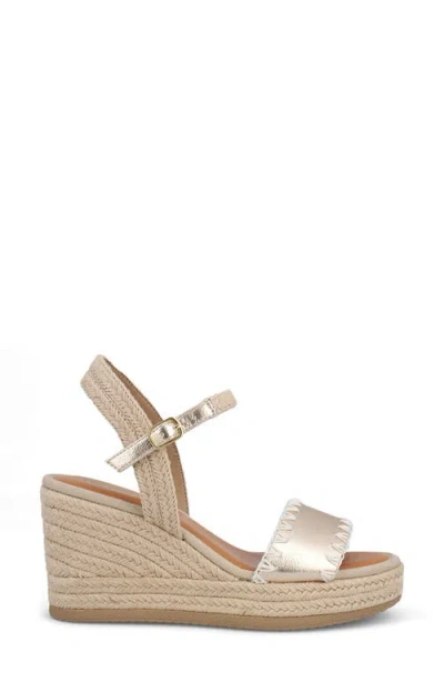 Mia Becky Ankle Strap Espadrille Platform Wedge Sandal