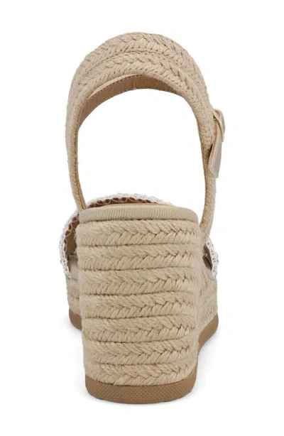 Mia Becky Ankle Strap Espadrille Platform Wedge Sandal
