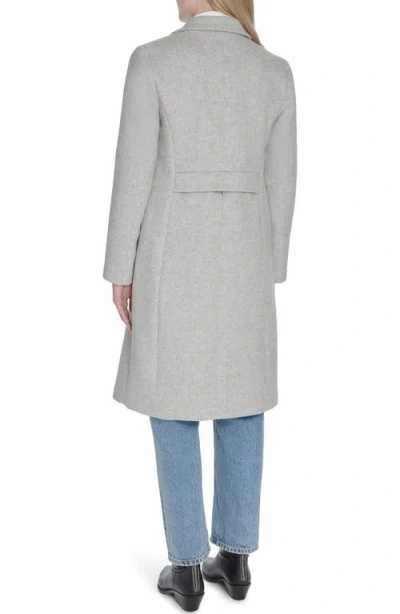 Cole Haan Slick Wool Blend Coat In Gray