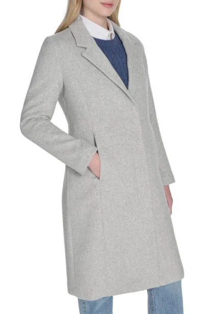 Cole Haan Slick Wool Blend Coat In Gray