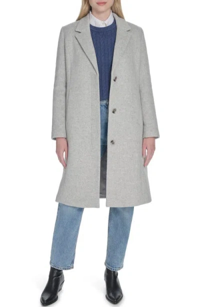 Cole Haan Slick Wool Blend Coat In Gray