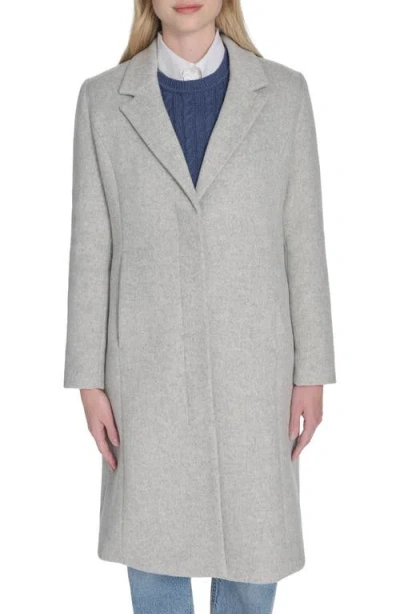 Cole Haan Slick Wool Blend Coat In Gray
