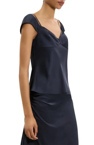 Theory Peek Camisole Layered Look Sleeveless Top