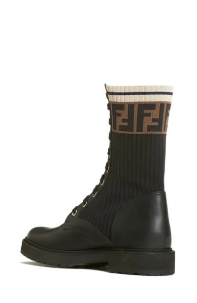 Fendi Rockoko Chelsea Sock Combat Boot