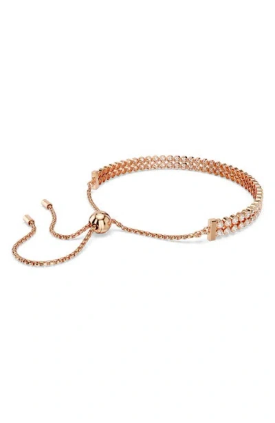 Swarovski Matrix Crystal Double Row Slider Bracelet