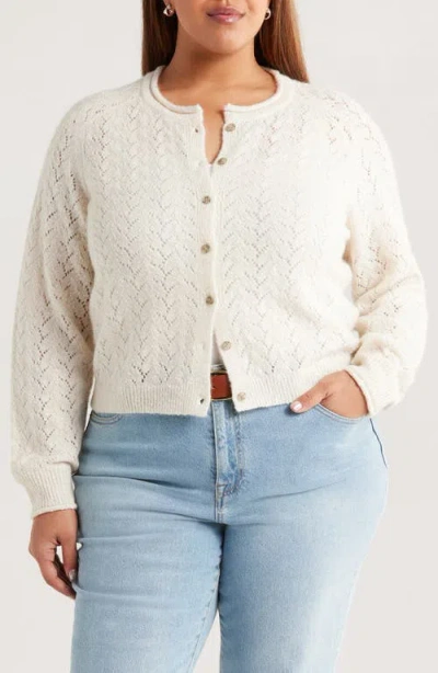 Treasure & Bond Nep Pointelle Cardigan